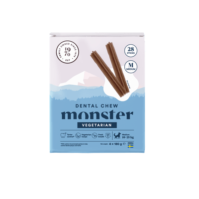 Monster Dog Dental Chew Vegetarian Medium - Handla på Gaston