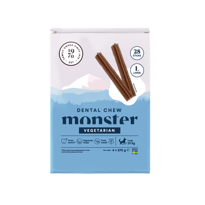 Monster Dog Dental Chew Vegetarian Large - Handla på Gaston