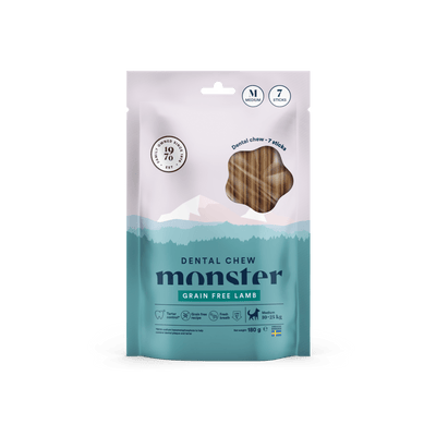 Monster Dog Dental Chew Lamb Medium - Handla på Gaston