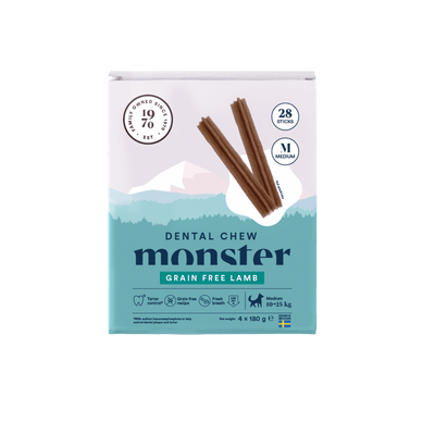 Monster Dog Dental Chew Lamb Medium - Handla på Gaston