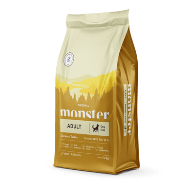 Monster Dog Original Adult Chicken/Turkey - Handla på Gaston