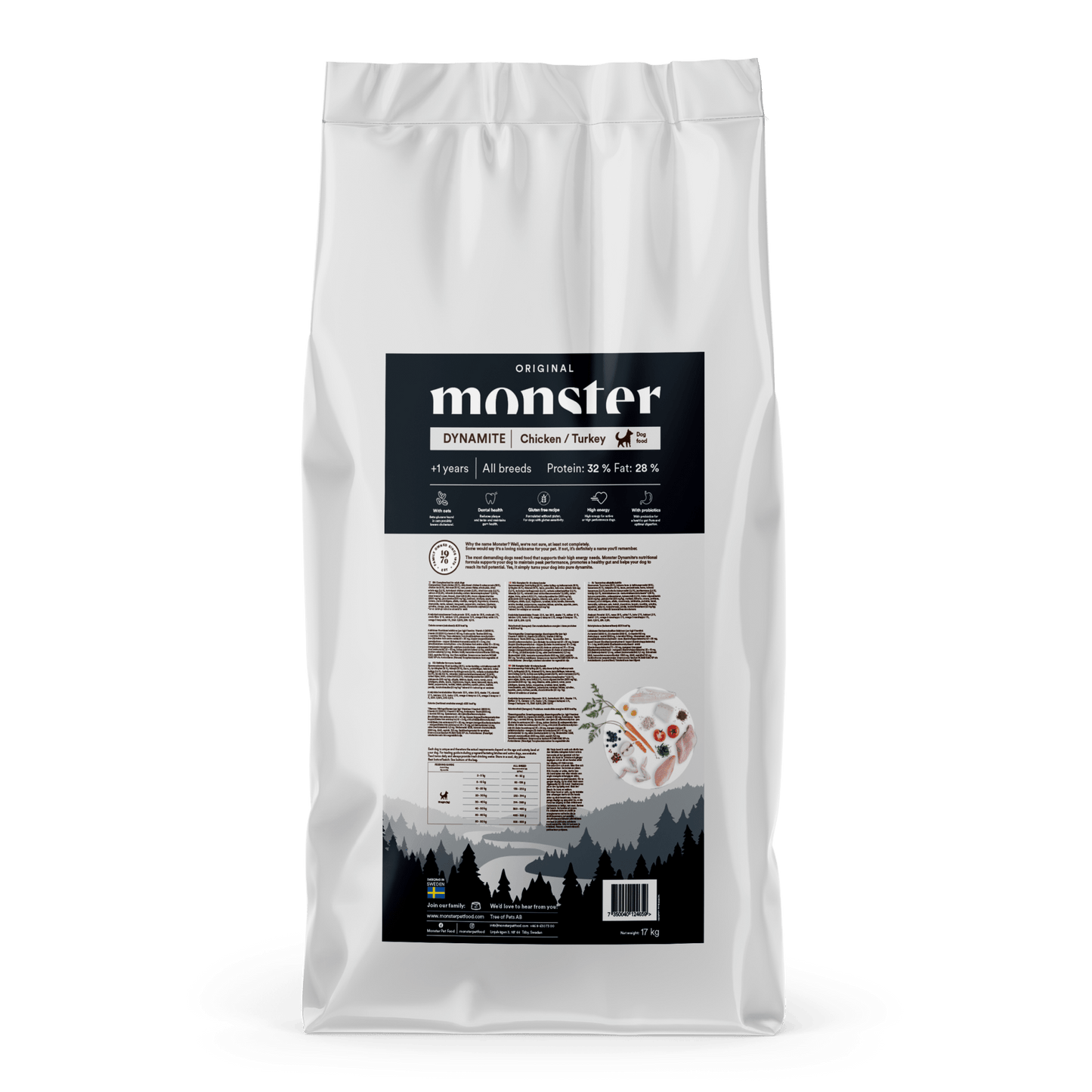 Monster Dog Original Dynamite Chicken/Turkey - Handla på Gaston