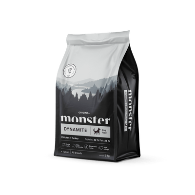 Monster Dog Original Dynamite Chicken/Turkey - Handla på Gaston