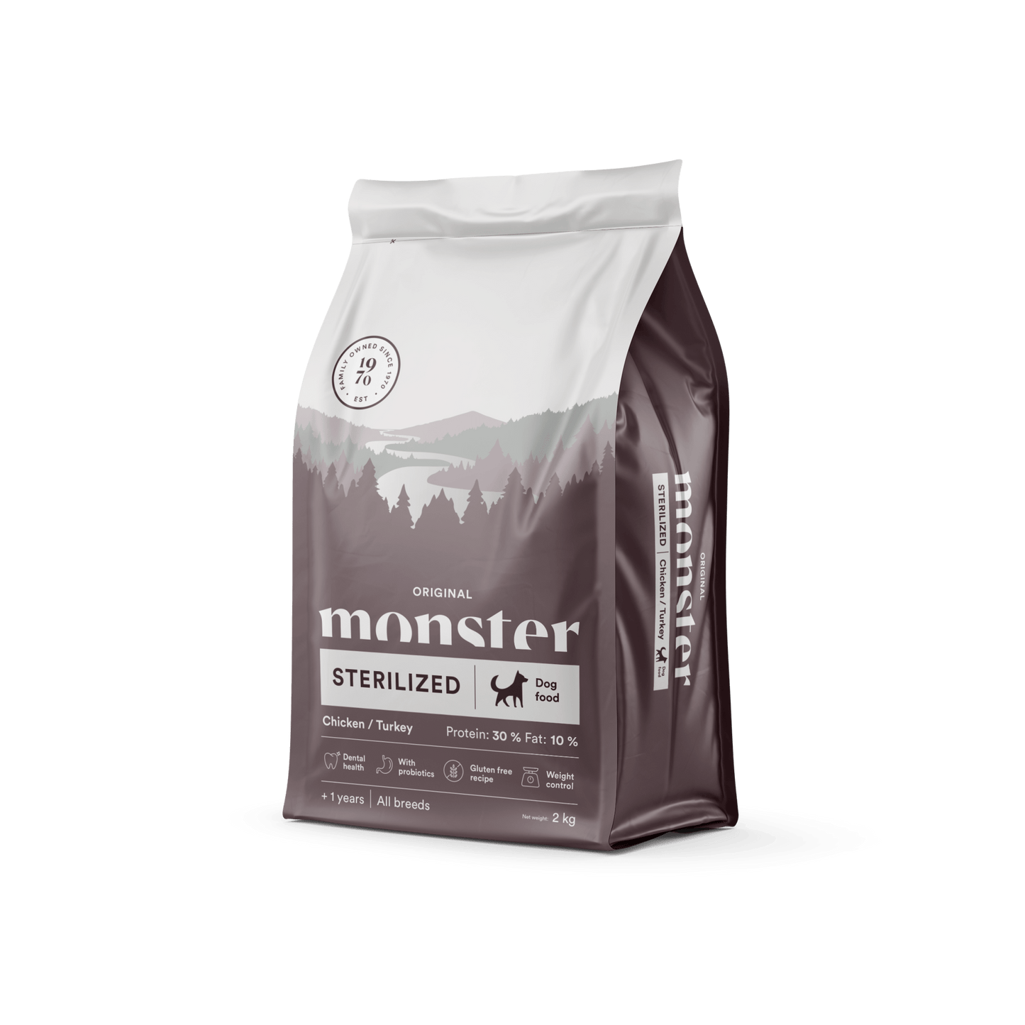 Monster Dog Original Sterilized Chicken/Turkey - Handla på Gaston