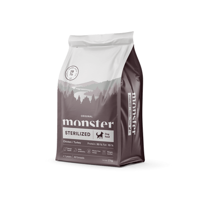 Monster Dog Original Sterilized Chicken/Turkey - Handla på Gaston