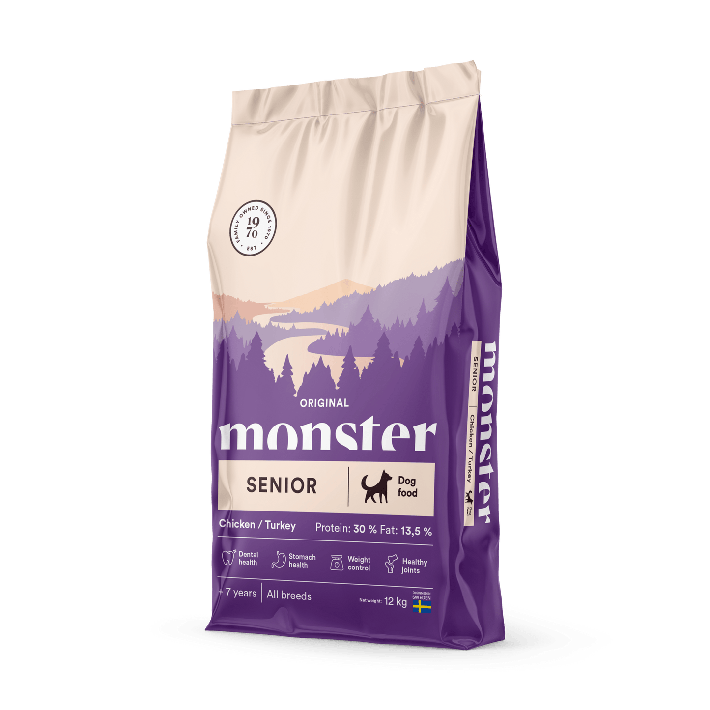 Monster Dog Original Senior Chicken/Turkey - Handla på Gaston