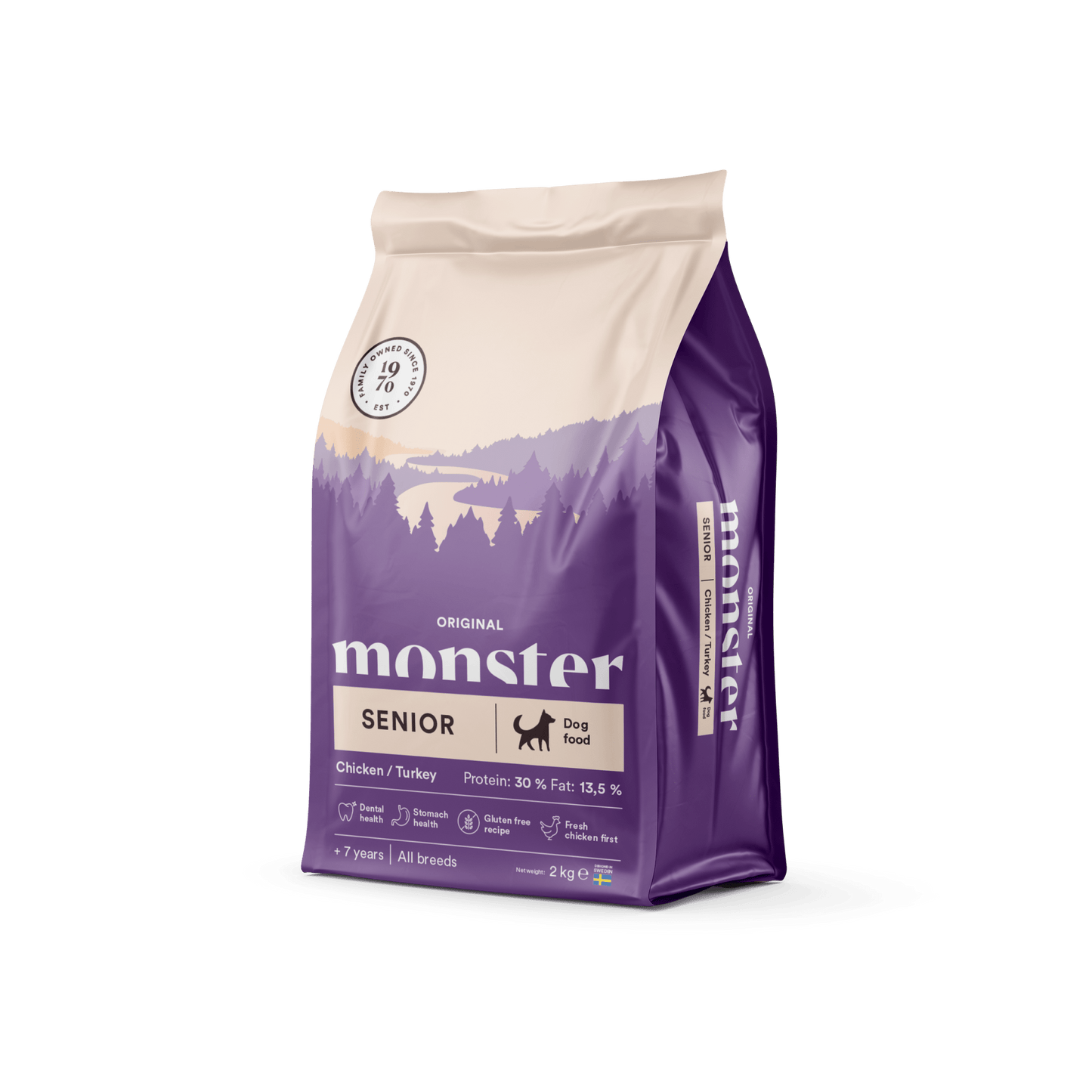 Monster Dog Original Senior Chicken/Turkey - Handla på Gaston