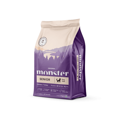 Monster Dog Original Senior Chicken/Turkey - Handla på Gaston
