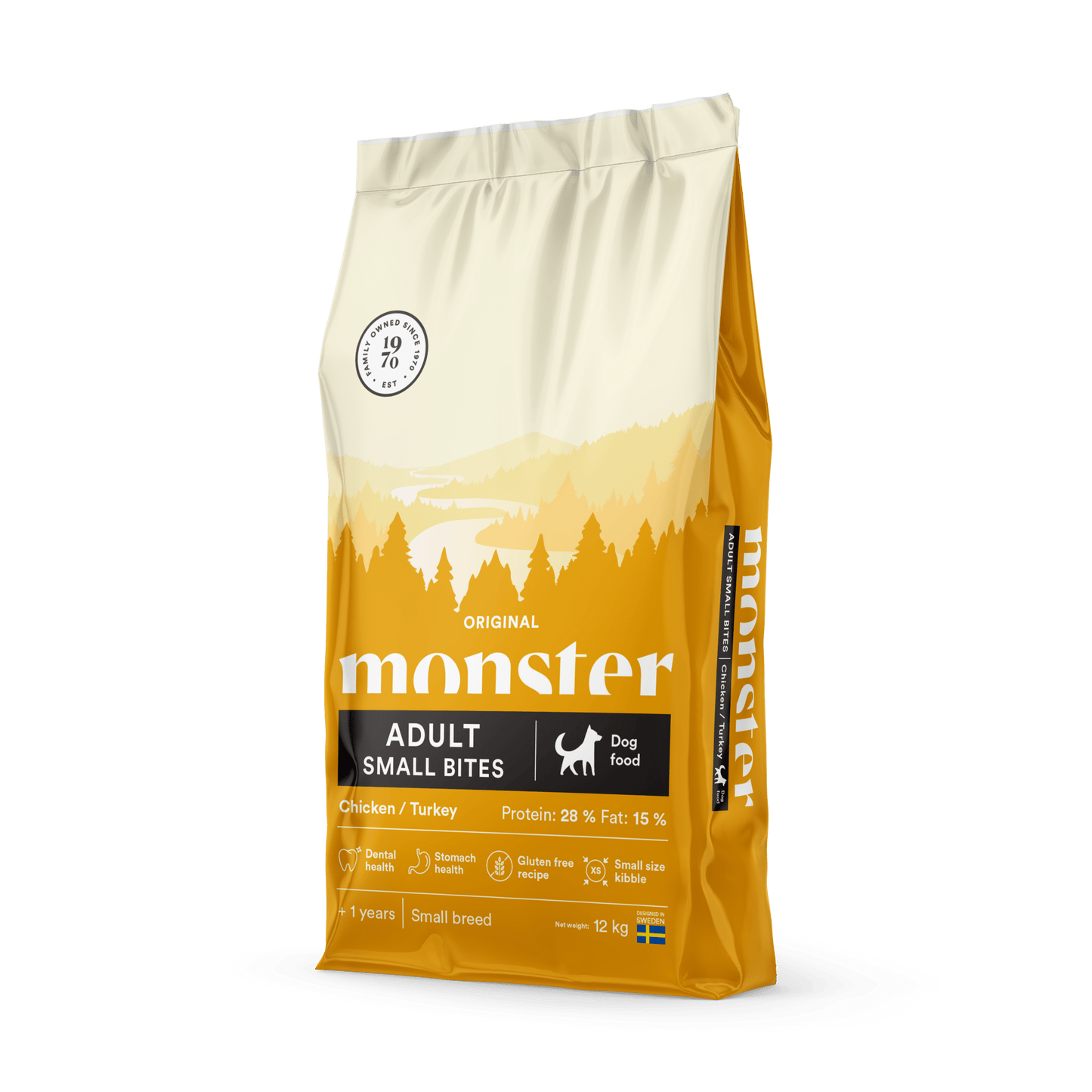 Monster Dog Original Adult Small Bites - Handla på Gaston