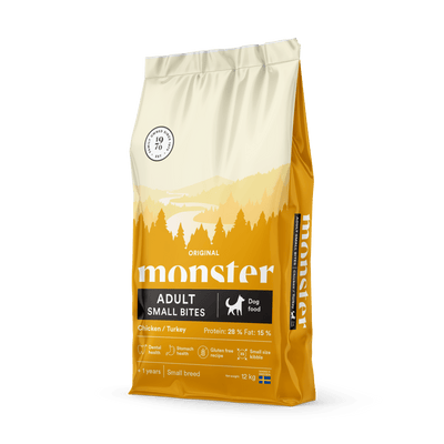 Monster Dog Original Adult Small Bites - Handla på Gaston