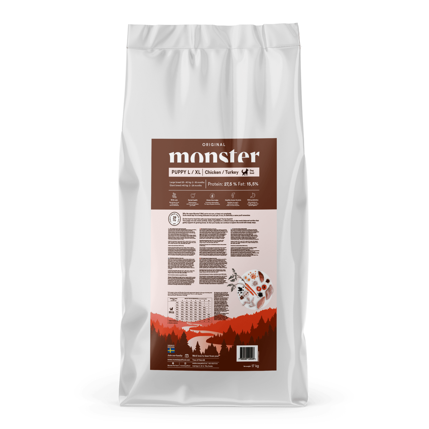Monster Dog Original Puppy L/ XL Chicken/Turkey - Handla på Gaston