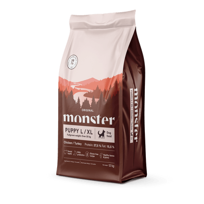 Monster Dog Original Puppy L/ XL Chicken/Turkey - Handla på Gaston