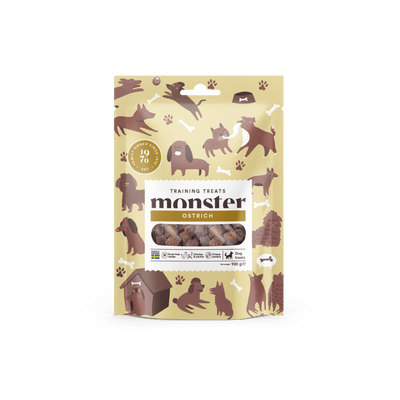 Monster Dog Training Treats Ostrich - Handla på Gaston