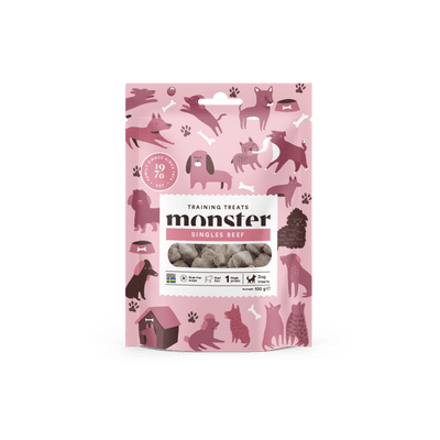 Monster Dog Training Treats Beef - Handla på Gaston
