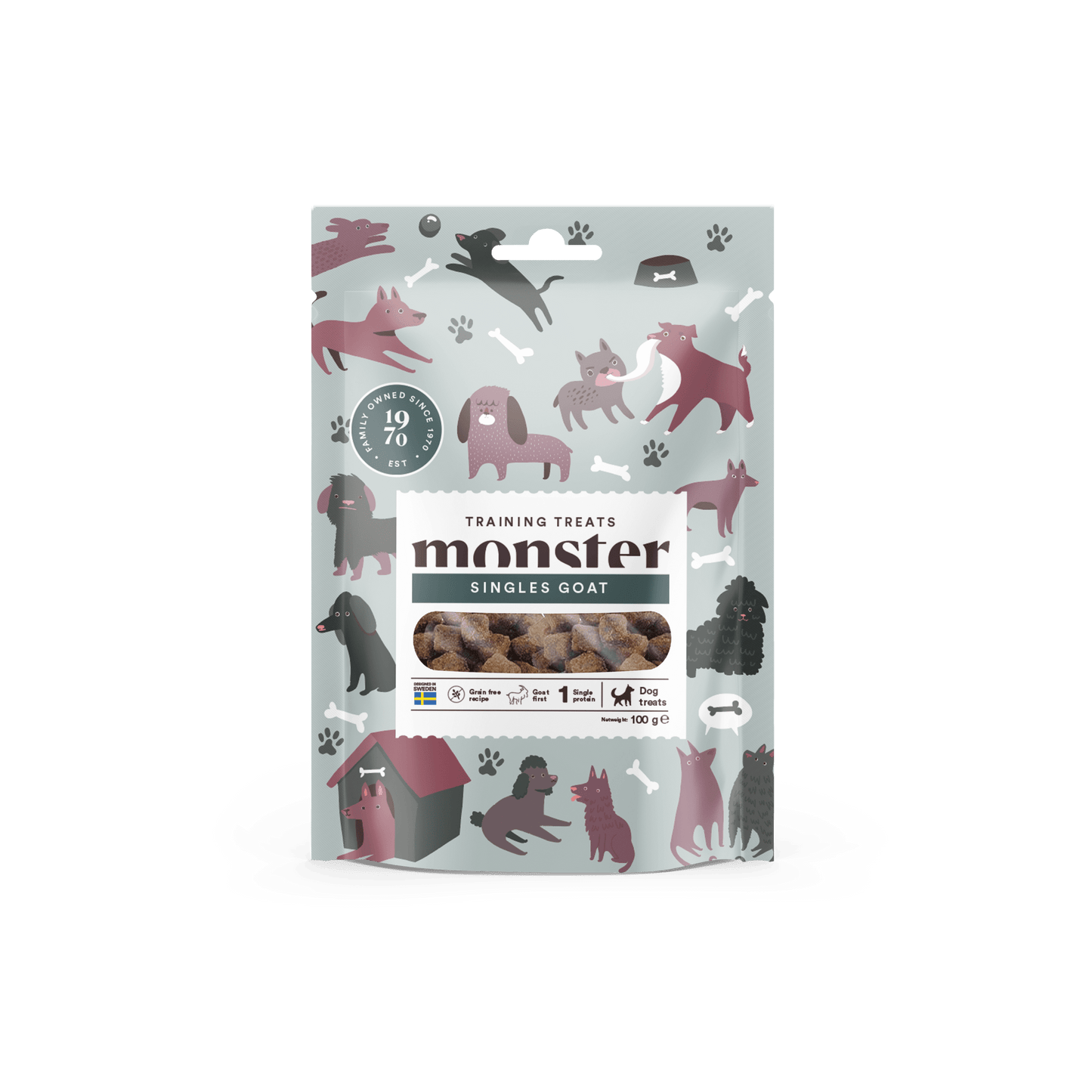 Monster Dog Training Treats Goat - Handla på Gaston