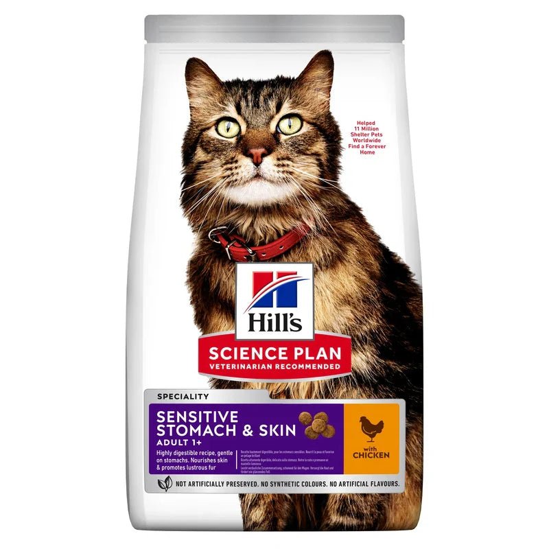 Hill's Science Plan Adult Sensitive Stomach & Skin Kyckling - Handla på Gaston