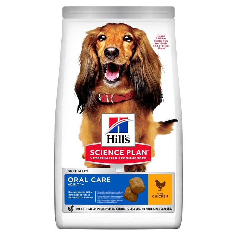 HILL'S SCIENCE PLAN Adult Oral Care Medium torrfoder med kyckling för hund - Handla på Gaston