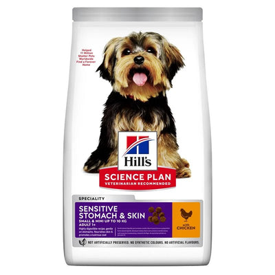 HILL'S SCIENCE PLAN Adult Sensitive Stomach & Skin Small & Mini torrfoder med kyckling för hund - Handla på Gaston