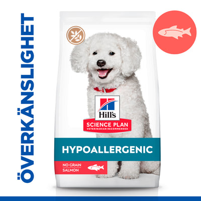 Hill's Science Plan Hypoallergenic Adult Small & Mini hundfoder med lax - Handla på Gaston