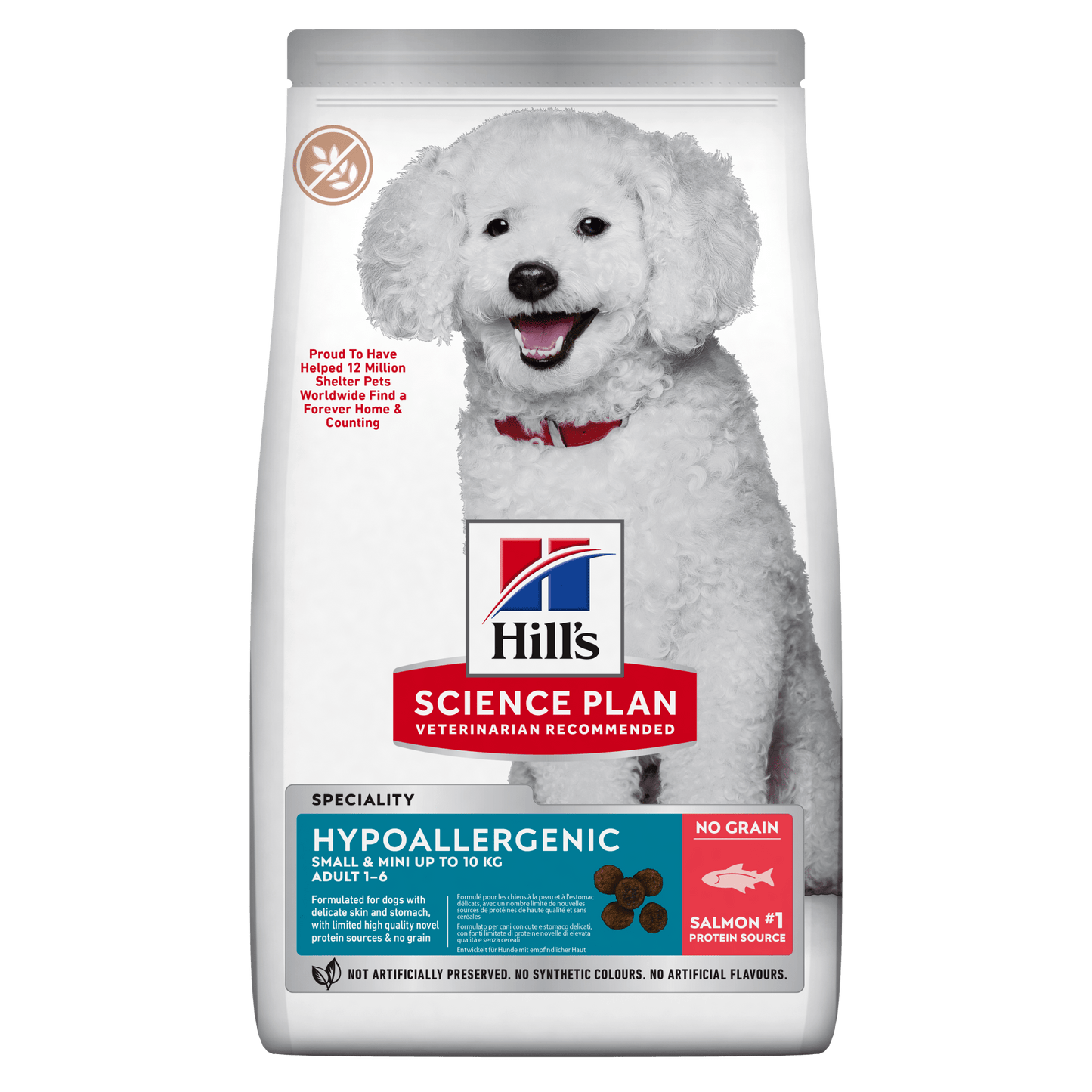 Hill's Science Plan Hypoallergenic Adult Small & Mini hundfoder med lax - Handla på Gaston