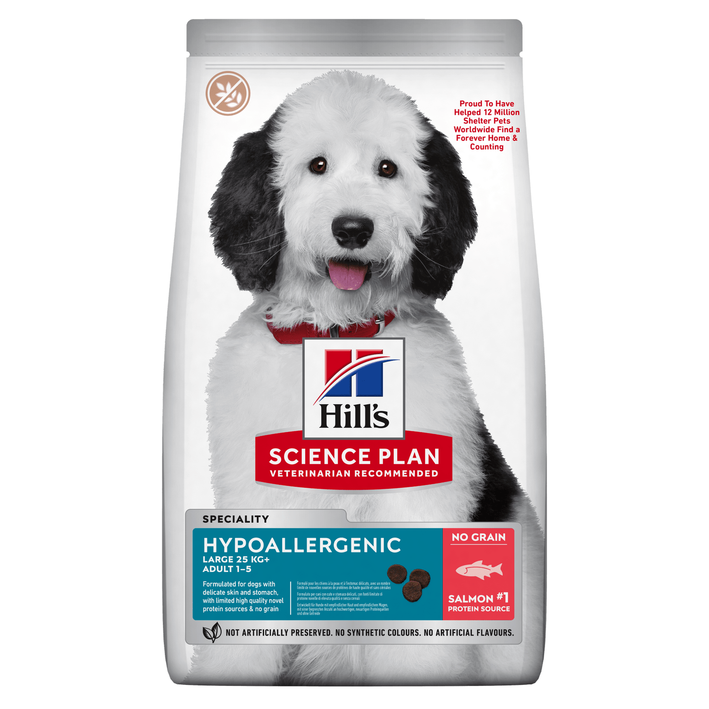 Hill's Science Plan Hypoallergenic Adult Large Breed torrfoder för hundar med lax - Handla på Gaston