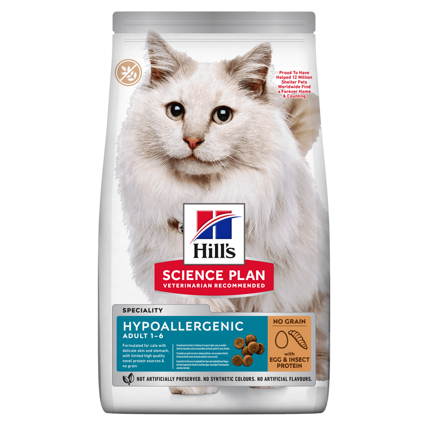 Hill's Science Plan Hypoallergenic Adult kattfoder med ägg & insektsprotein - Handla på Gaston