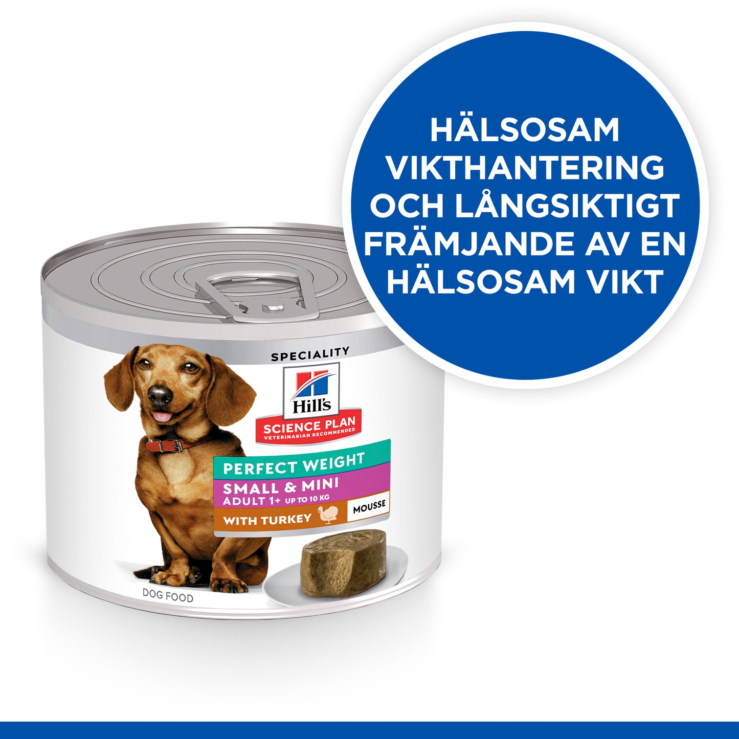 Hill's Science Plan Perfect Weight Adult Small & Mini mousse med kalkon - Handla på Gaston