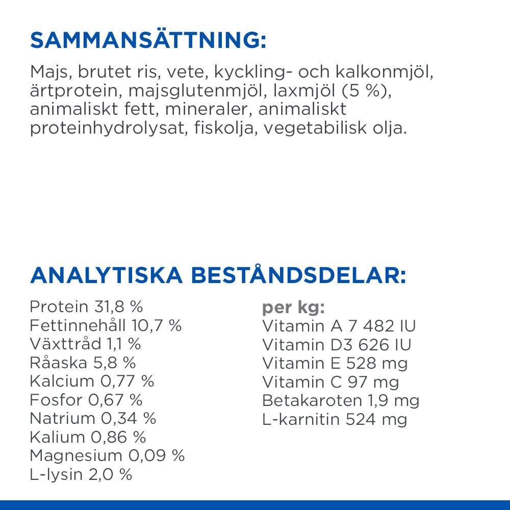 Hill's Science Plan Sterilised Cat torrfoder med lax för fullvuxna katter - Handla på Gaston