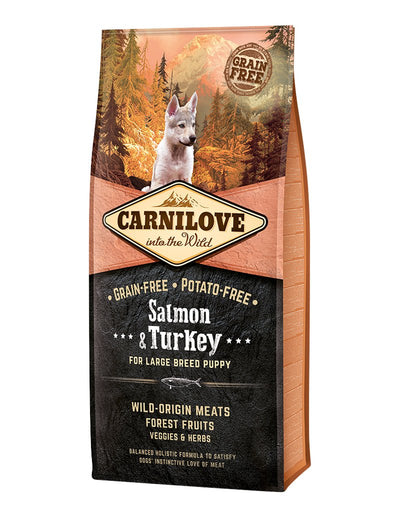 Carnilove Salmon - Turkey - Large Breed Puppy - Handla på Gaston