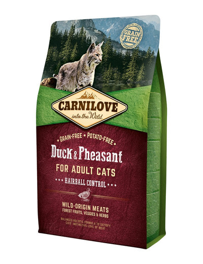 Carnilove Cat Duck & Pheasant Adult Hairball - Handla på Gaston