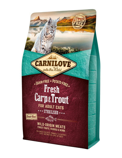 Carnilove Cat Fresh Carp & Trout Steril Adult - Handla på Gaston