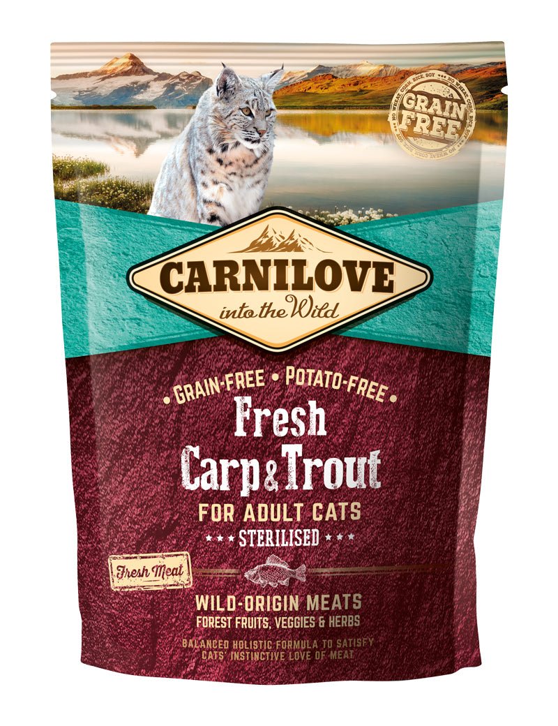 Carnilove Cat Fresh Carp & Trout Steril Adult - Handla på Gaston