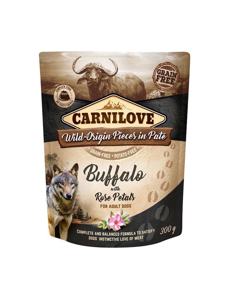 Carnilove Dog Paté Buffalo With Rose Petals - Handla på Gaston