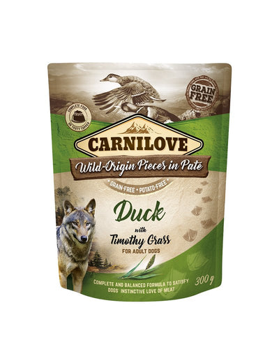 Carnilove Dog Paté Duck With Timothy Grass - Handla på Gaston