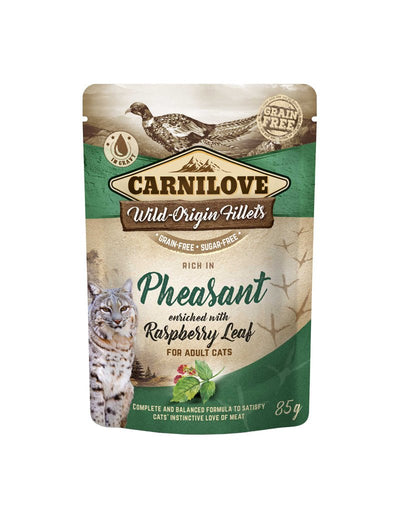 Carnilove Cat Pouch Pheasant Raspberry - Handla på Gaston