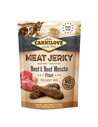 Carnilove Jerky Beef & Beef Muscle Fillet - Handla på Gaston