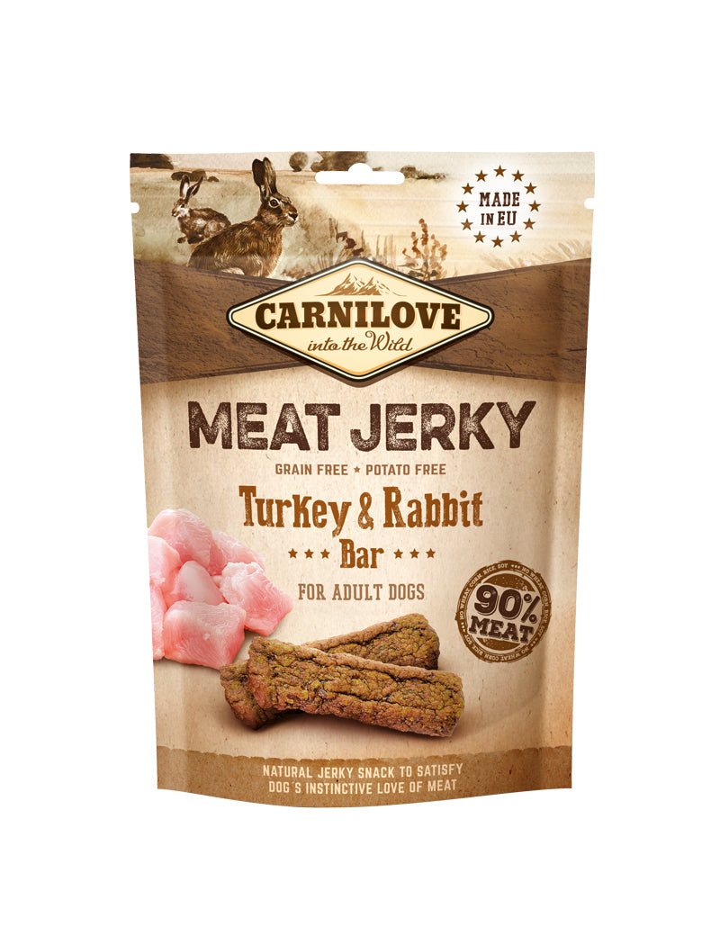 Carnilove Jerky Turkey & Rabbit Bar - Handla på Gaston