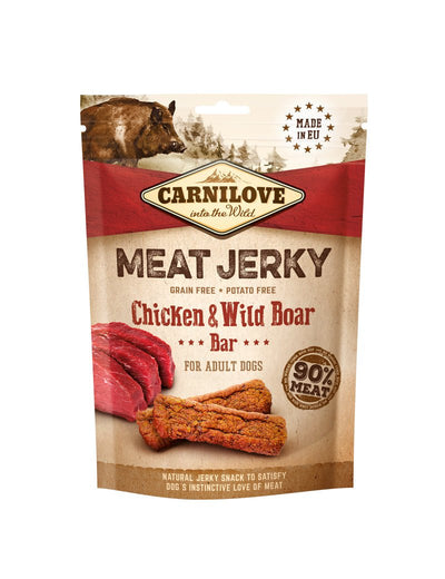 Carnilove Jerky Chicken & Wild Boar Bar - Handla på Gaston