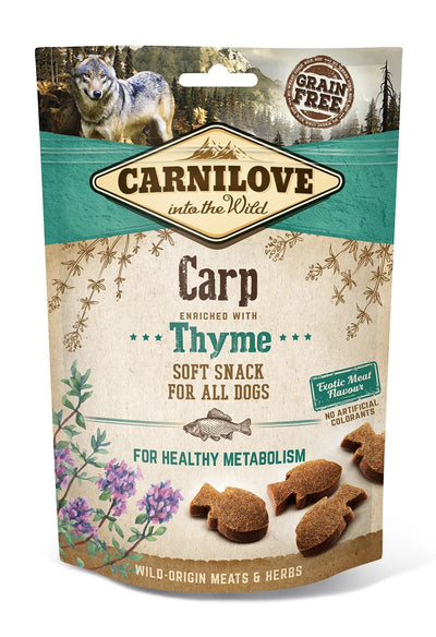 Dog Semi Moist Snack Carp w Thyme - Handla på Gaston