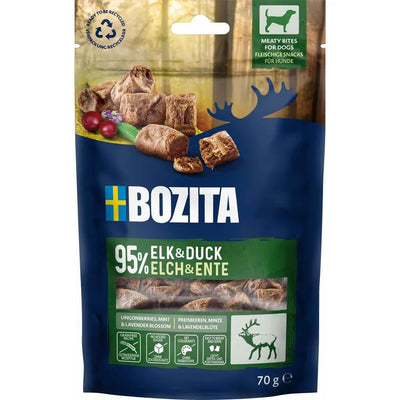 Bozita Snacks Meaty Bites Elk & Duck - Handla på Gaston