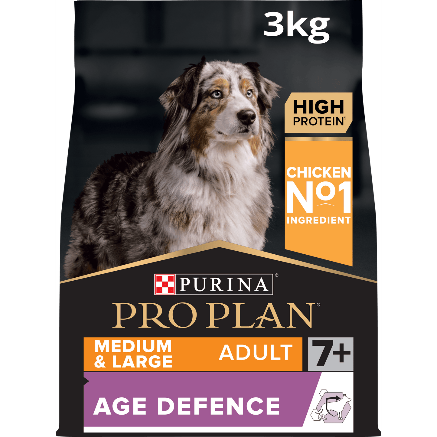 PURINA PRO PLAN Medium & Large Adult Dog 7+ Rikt på kyckling - Handla på Gaston