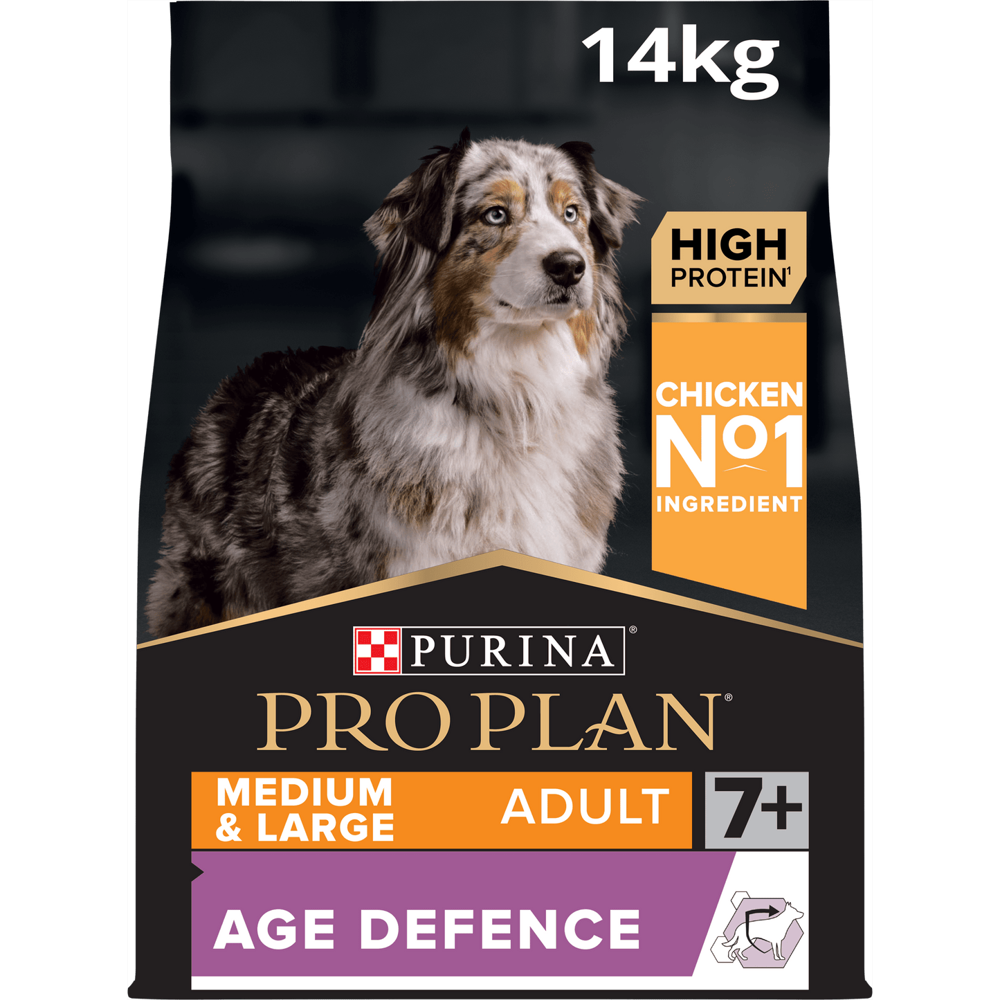 PURINA PRO PLAN Medium & Large Adult Dog 7+ Rikt på kyckling - Handla på Gaston