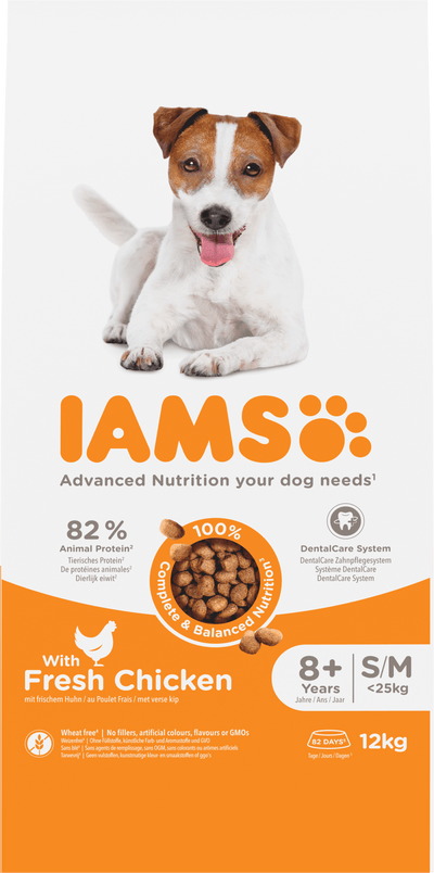 Iams Dog Senior Small & Medium Chicken - Handla på Gaston