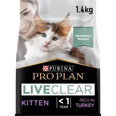 PURINA PRO PLAN LIVECLEAR Kitten < 1 year Rikt på kalkon - Handla på Gaston