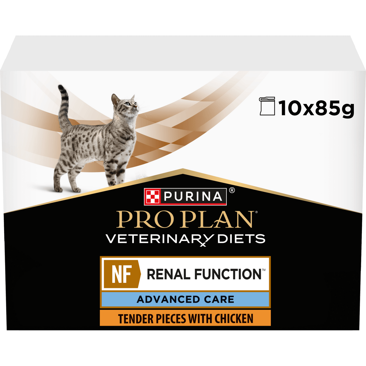 PURINA PRO PLAN VET DIETS NF Advanced Renal Function Chicken våtfoder katt 10x85g - Handla på Gaston