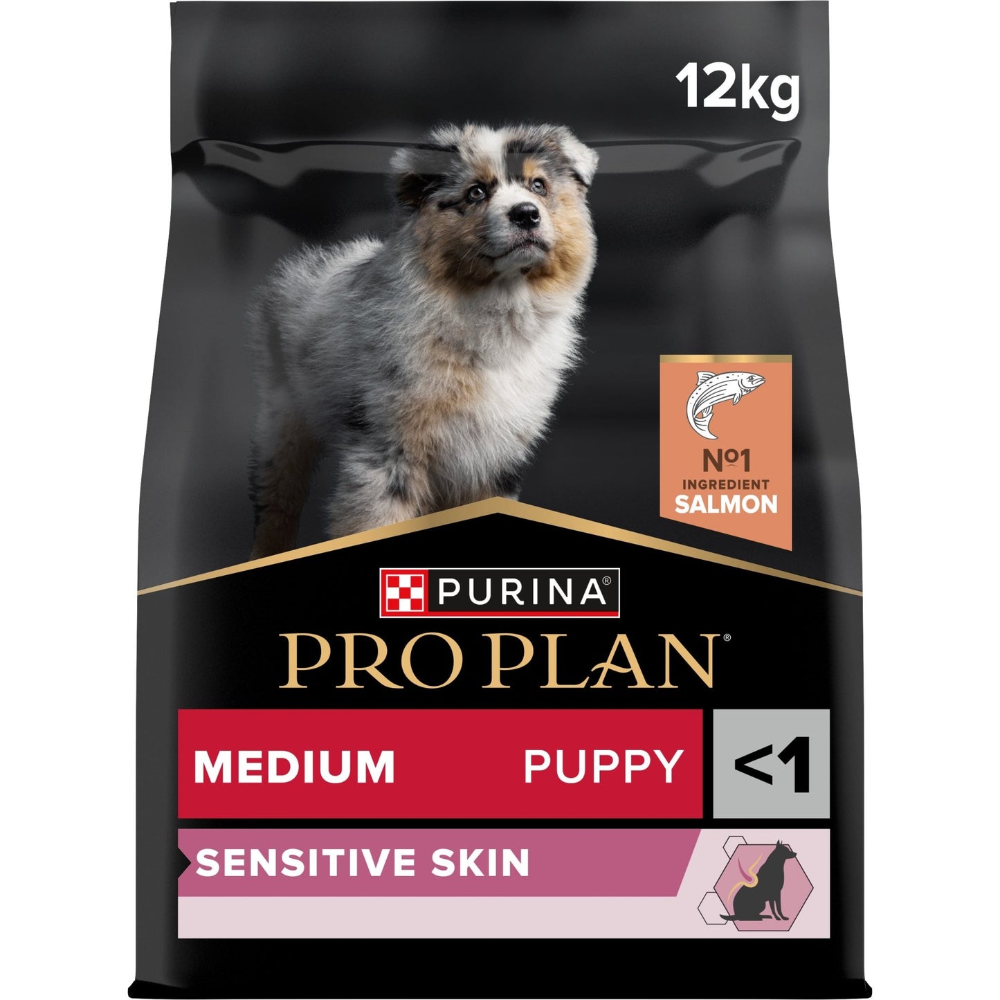 Purina Pro Plan Medium Puppy Sensitive Skin Lax - Handla på Gaston