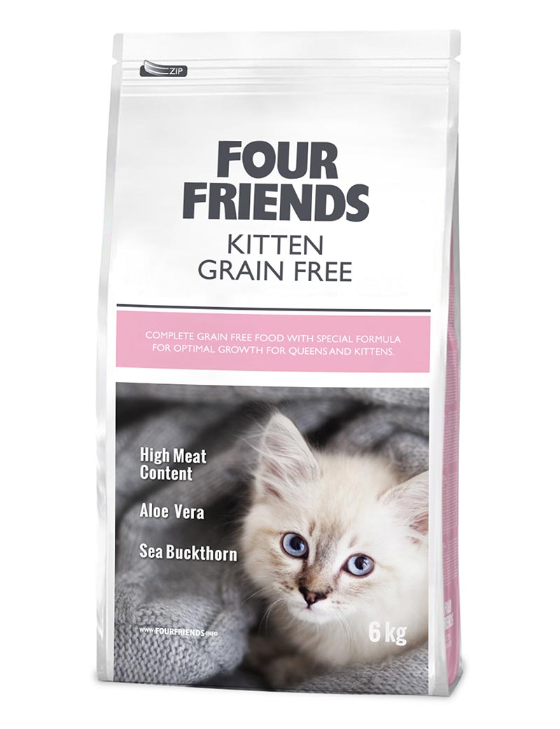 FourFriends Grain Free Kitten - Handla på Gaston