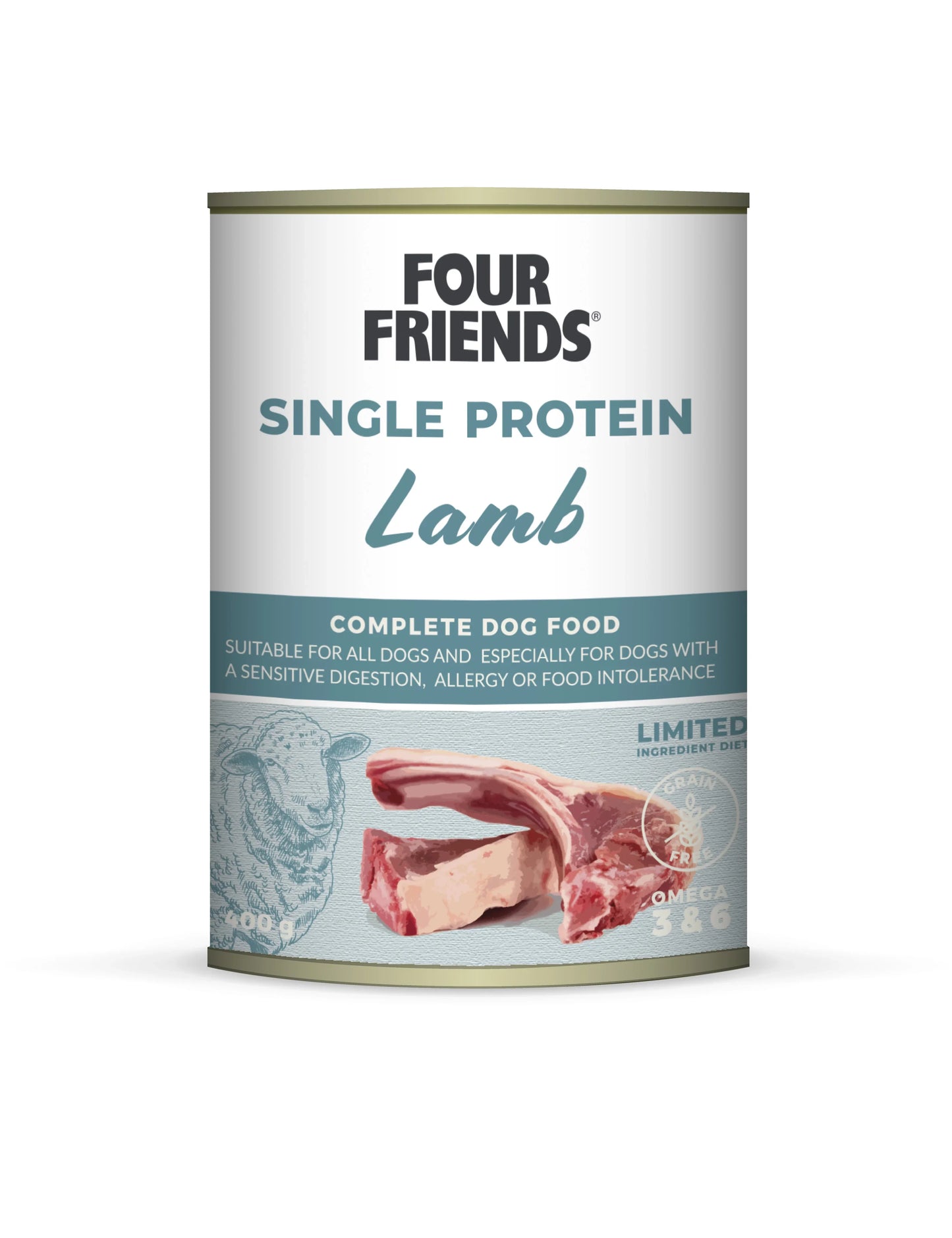 Four Friends Single Protein Lamb - Handla på Gaston