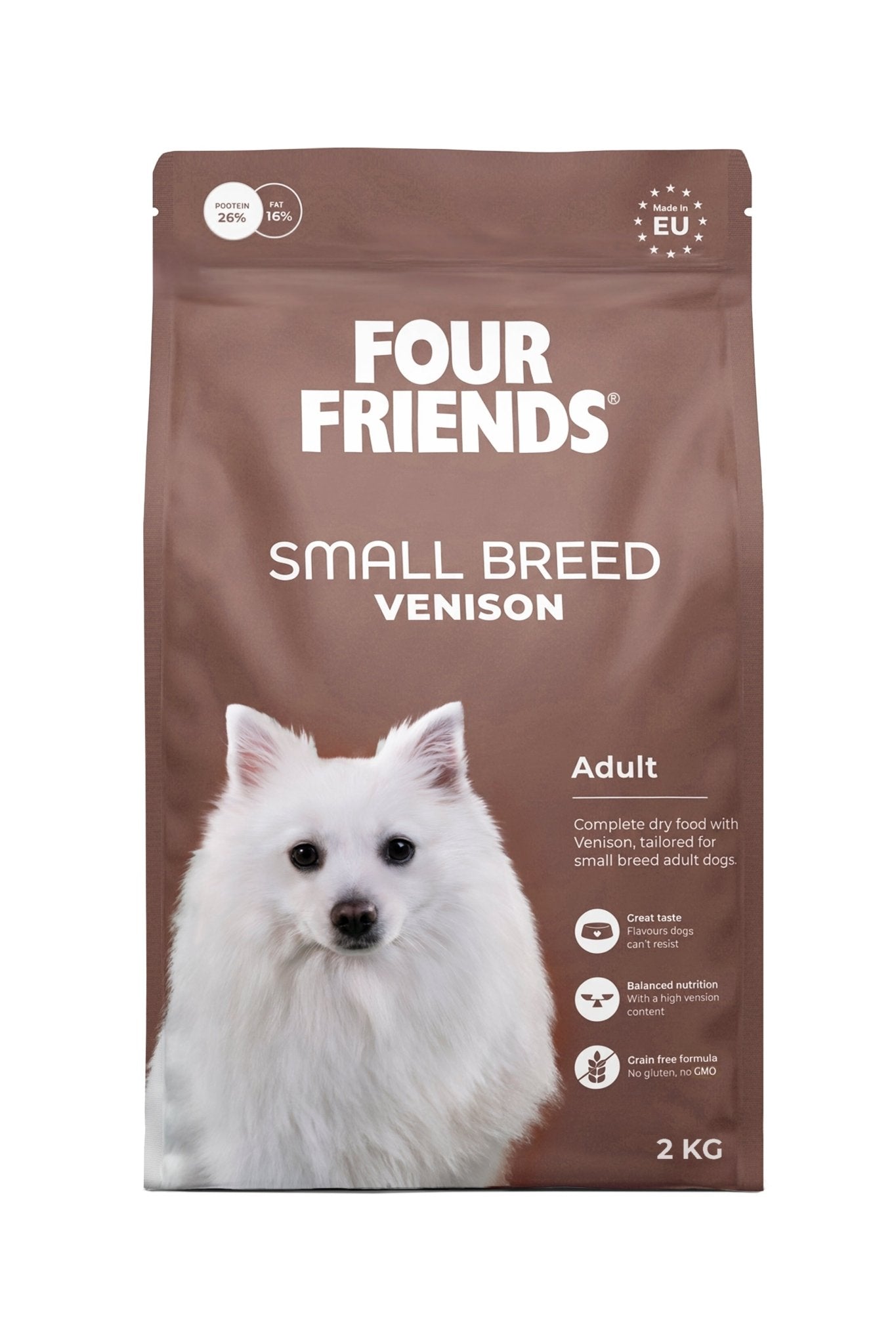 FourFriends Small Breed Venison - Handla på Gaston