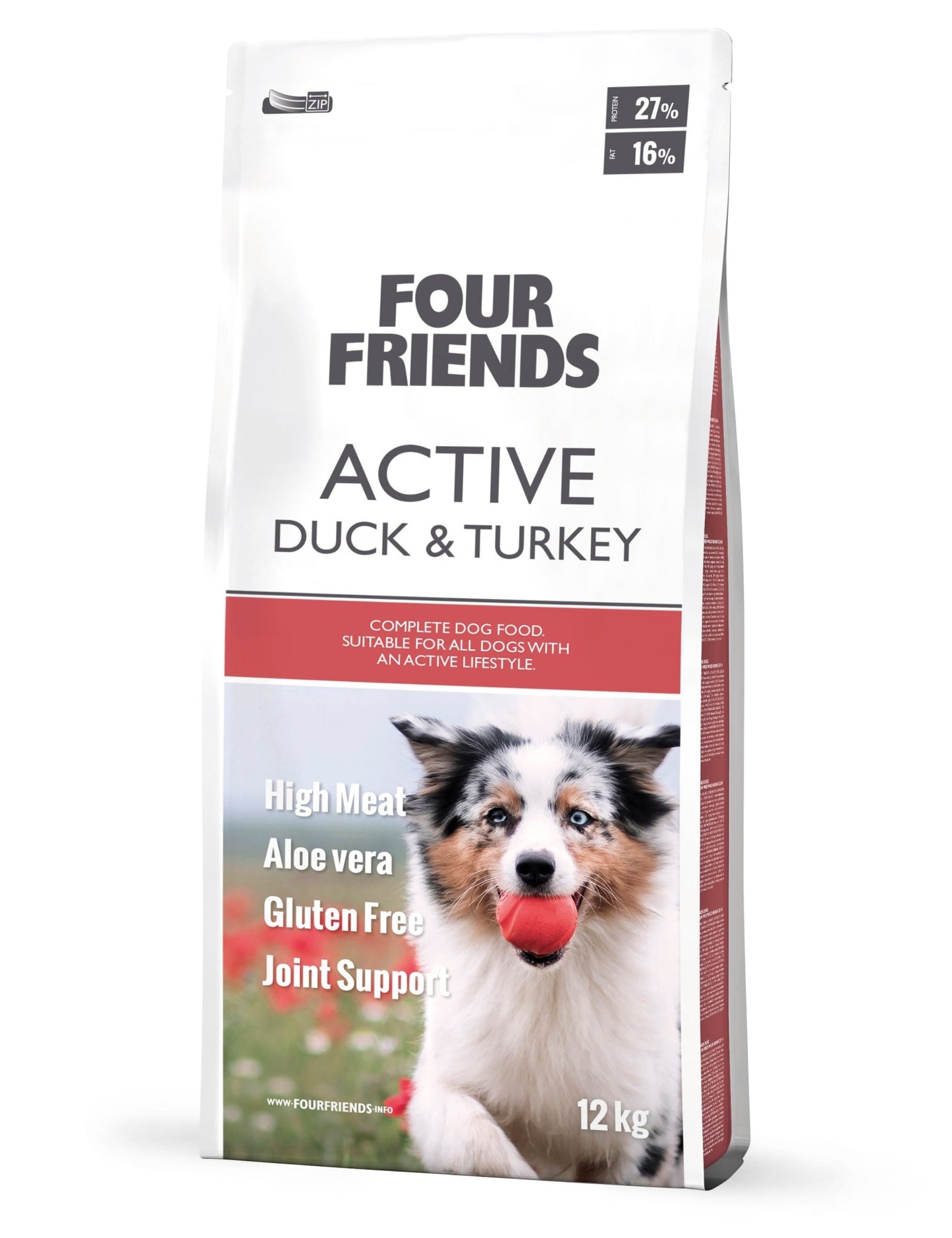 FourFriends Dog Active Duck & Turkey - Handla på Gaston